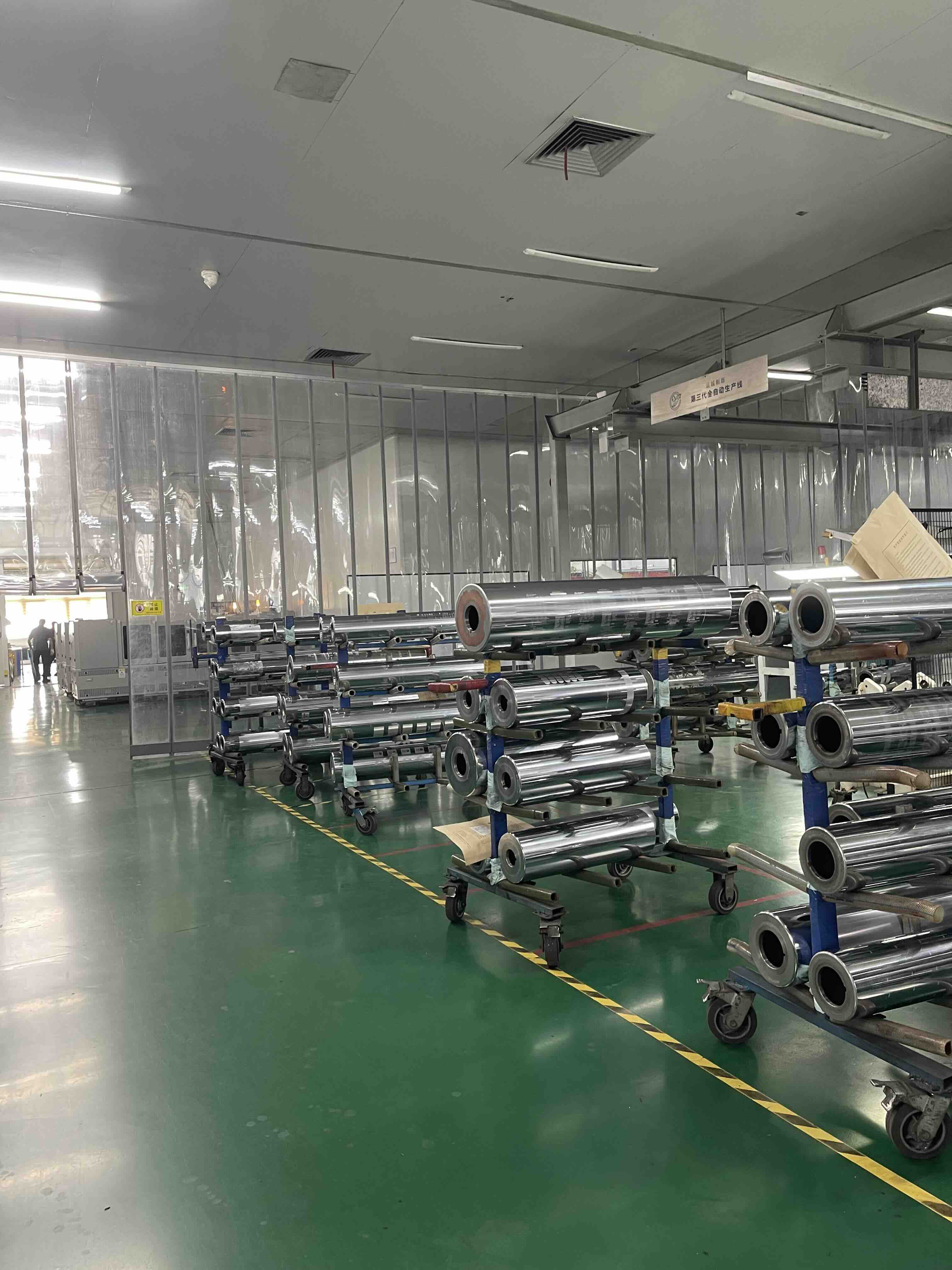 Final inspection of finished gravure printing cylinders