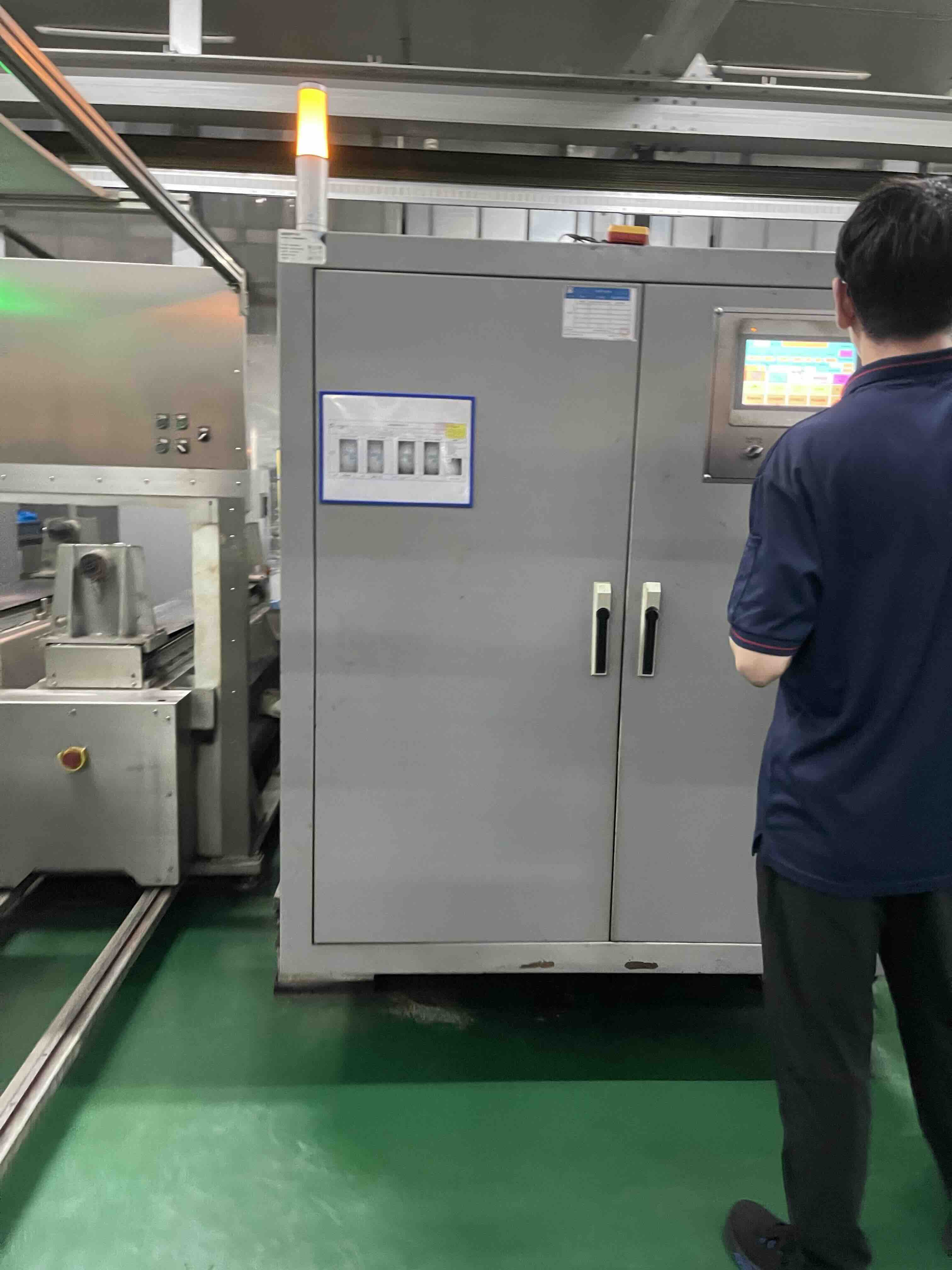 Another view of the gravure cylinder engraving area