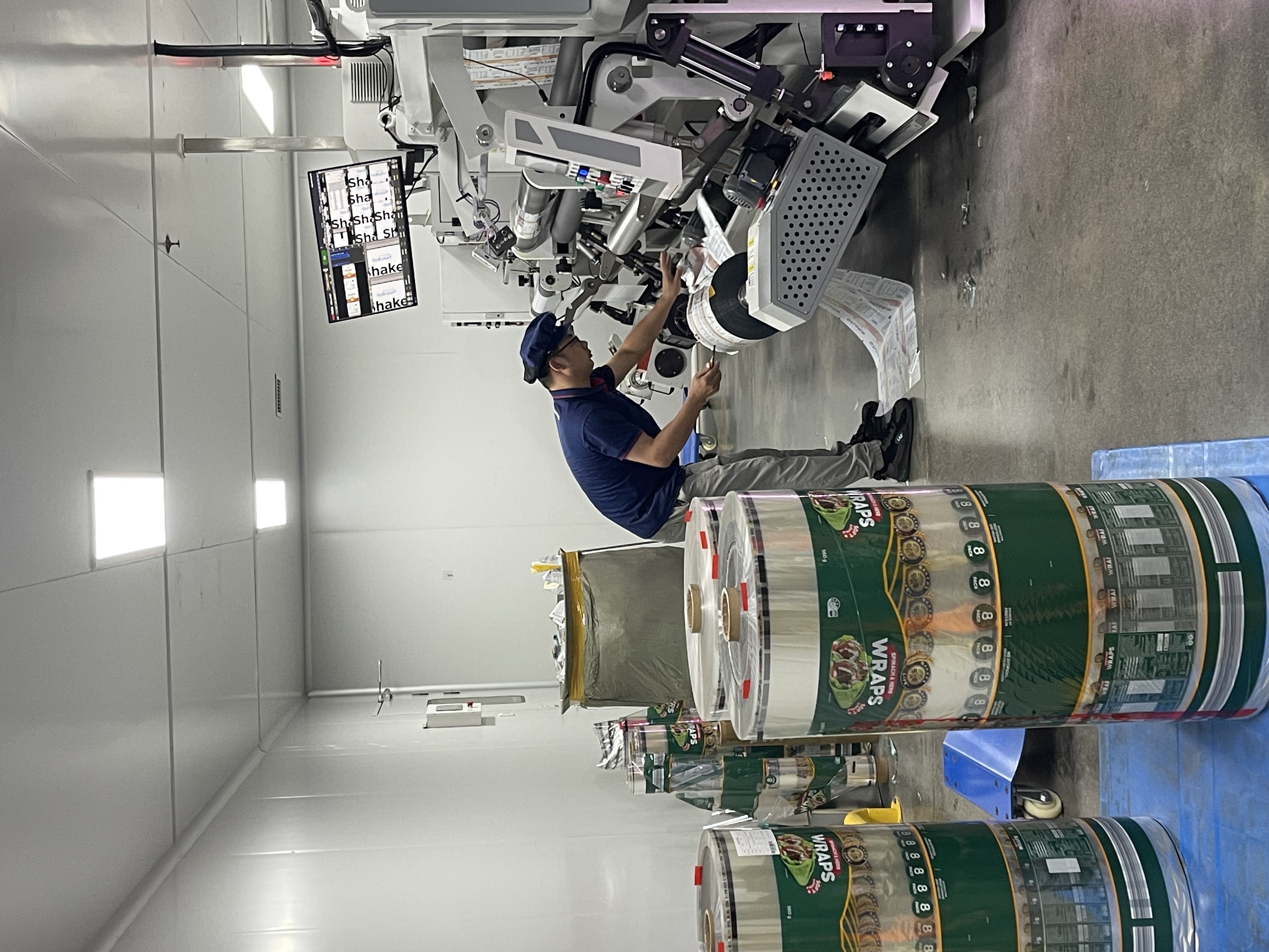 Printed film roll inspection Printed flexible packaging film roll inspection at BioPouches