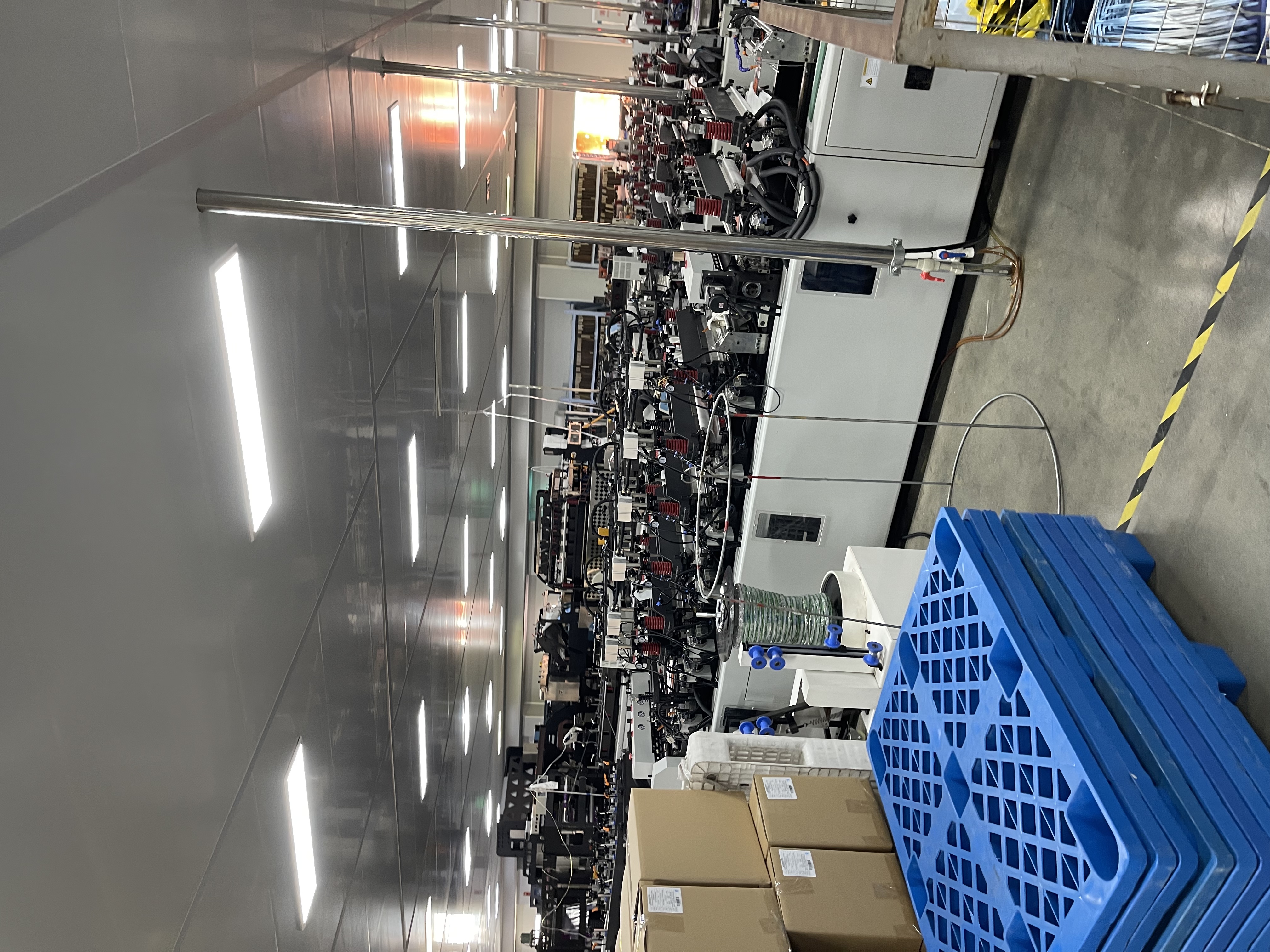 Multiple sealing machines Several sealing machines in the BioPouches flexible packaging factory